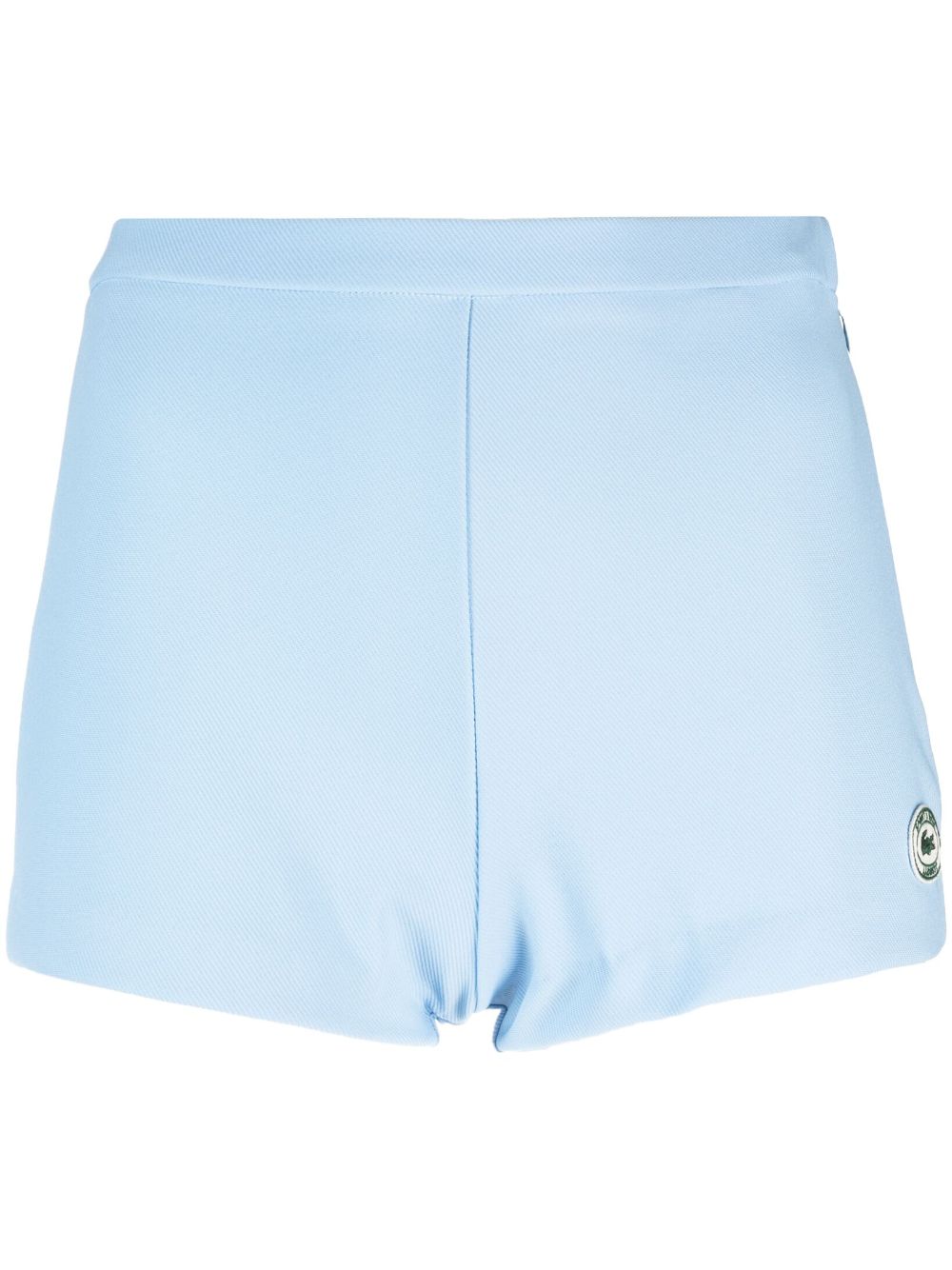 Sporty & Rich x Lacoste logo-patch mini shorts - Blue von Sporty & Rich