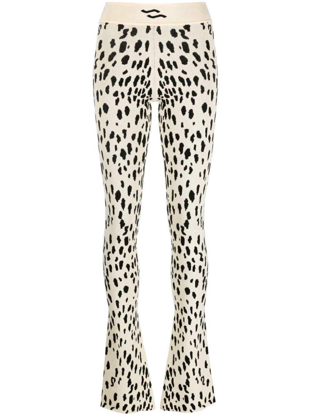 Ssheena animal-pattern knitted trousers - Neutrals von Ssheena