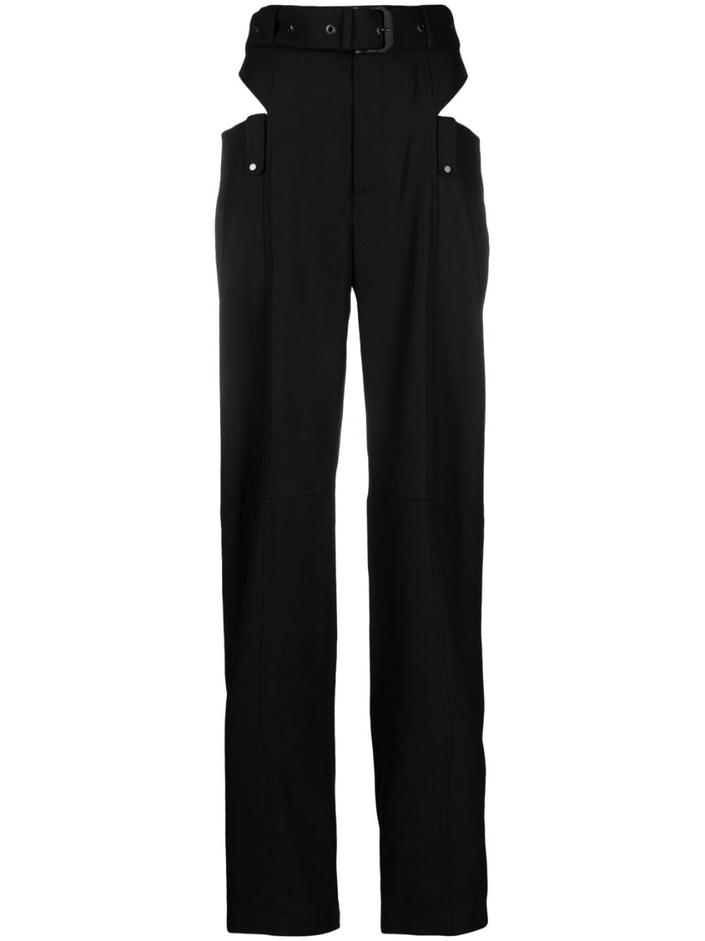 Ssheena high-waisted wool trousers - Black von Ssheena