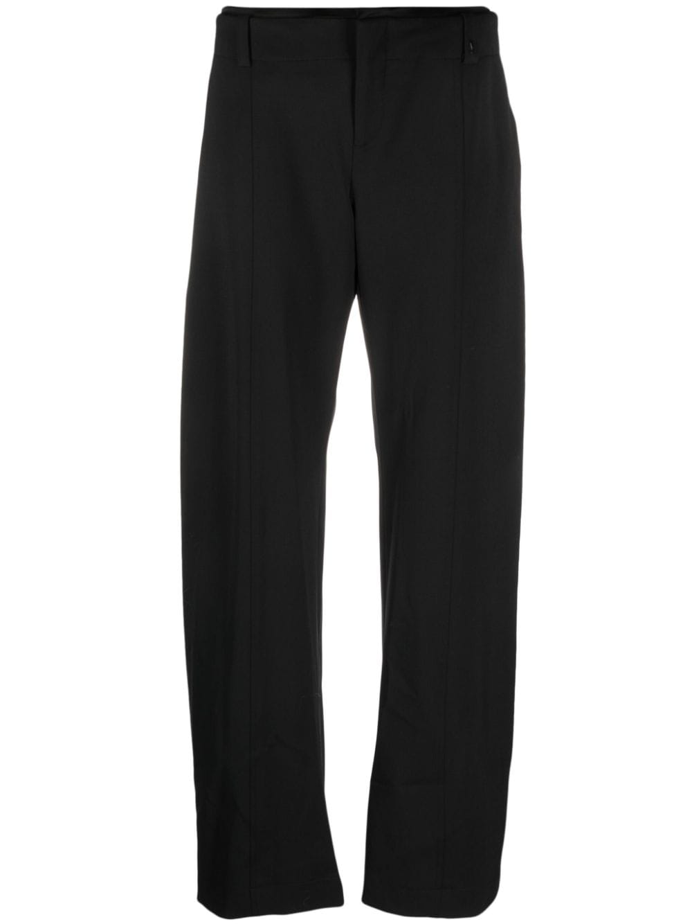 Ssheena mid-rise tapered trousers - Black von Ssheena