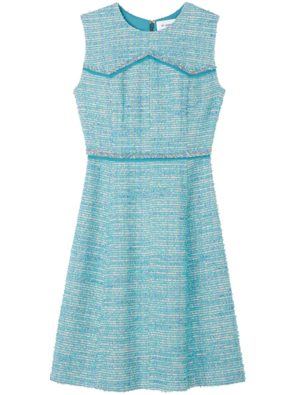 St. John A-line tweed minidress - Blue von St. John