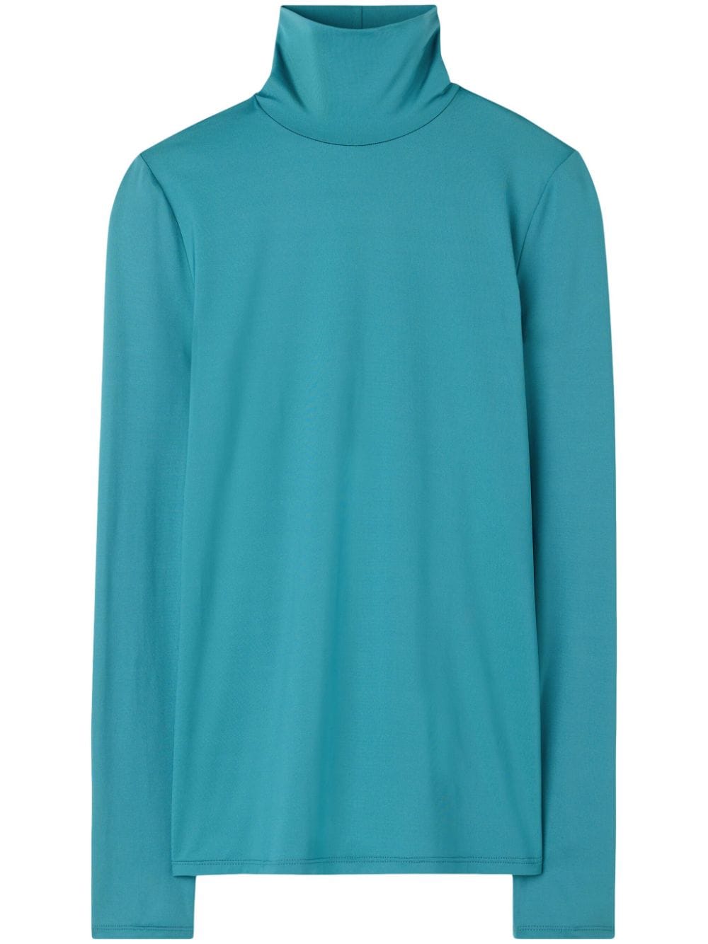 St. John Nuda high-neck jersey top - Blue von St. John