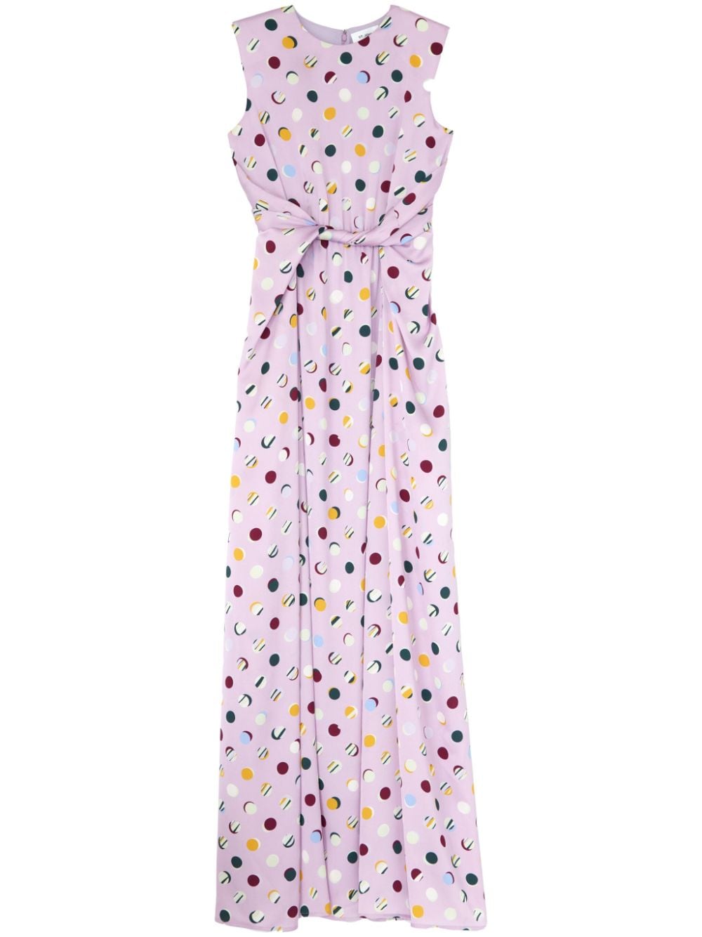 St. John graphic-print maxi dress - Purple von St. John