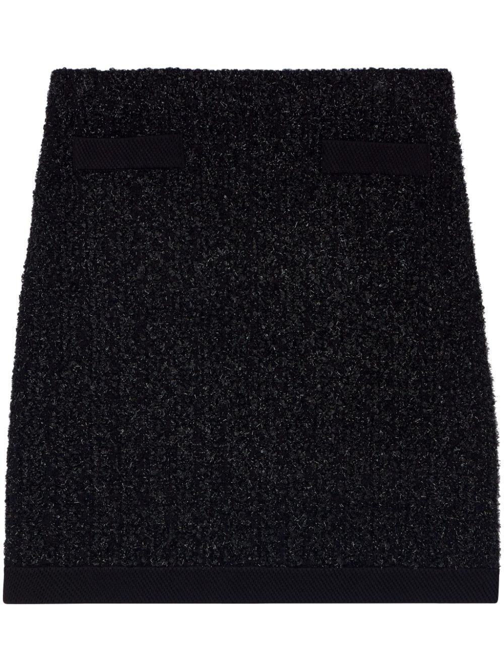 St. John metallic-threading knitted miniskirt - Black von St. John