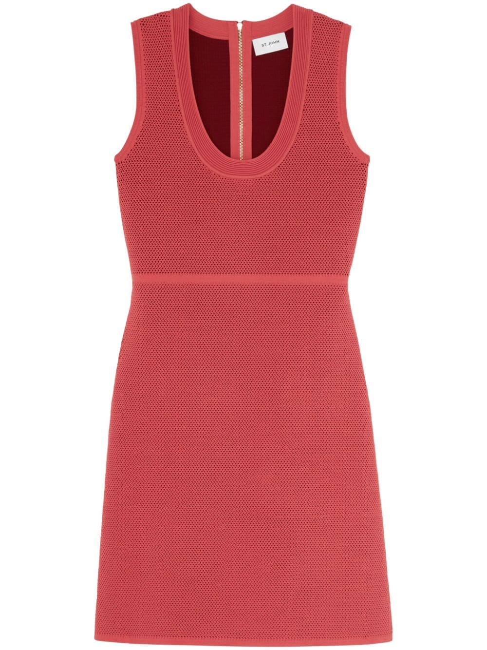 St. John scoop-neck knitted minidress - Pink von St. John