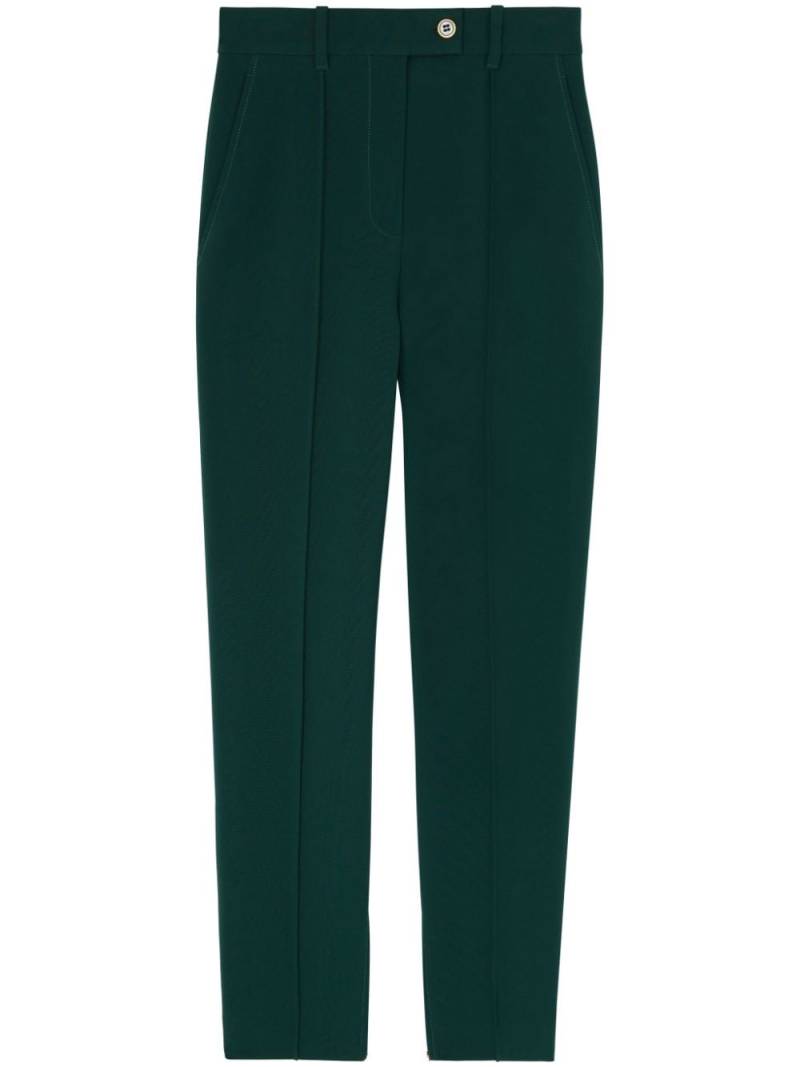 St. John stretch-cady tapered trousers - Green von St. John