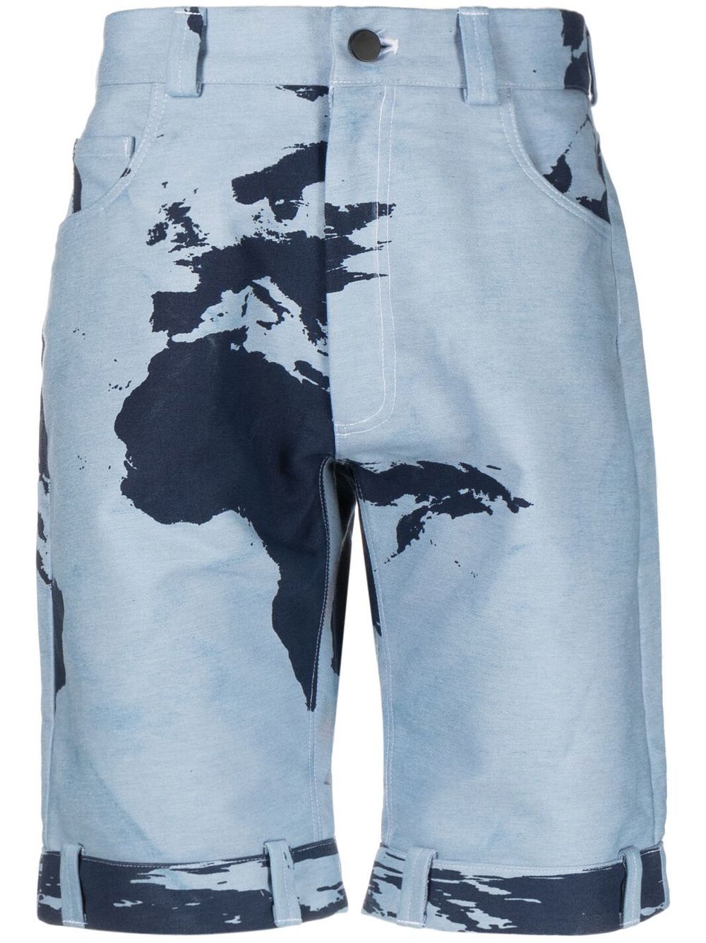 Stain Shade abstract-print Bermuda shorts - Blue von Stain Shade