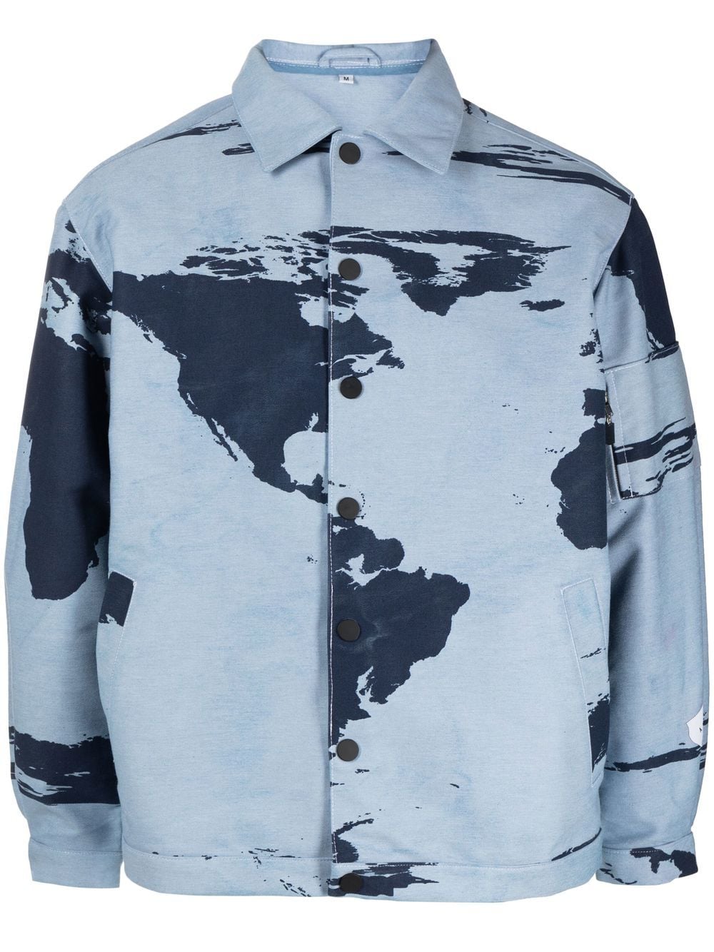 Stain Shade abstract-print two-pocket jacket - Blue von Stain Shade