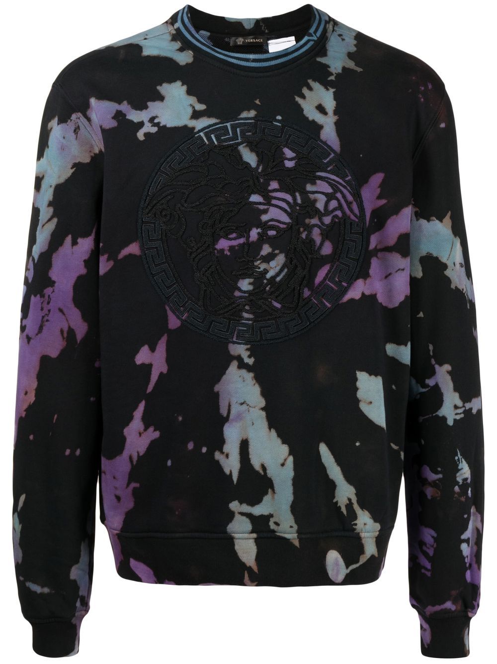 Stain Shade logo tie-dye sweatshirt - Black von Stain Shade