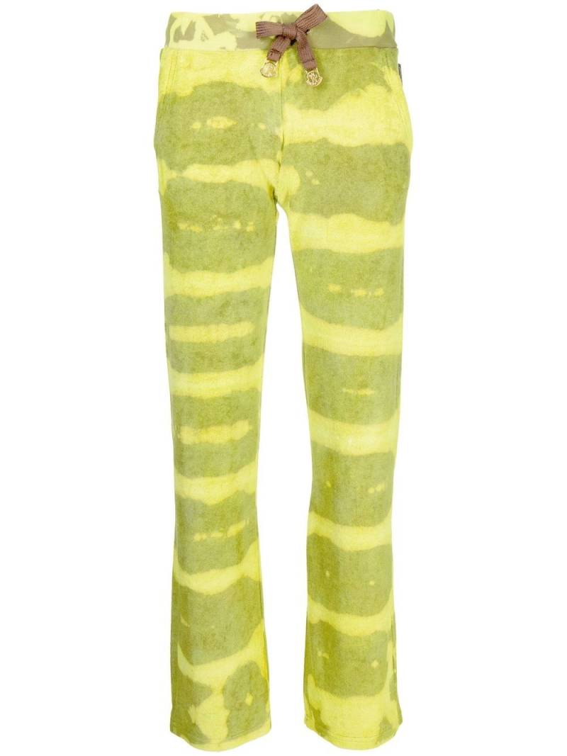 Stain Shade tie-dye print track pants - Green von Stain Shade