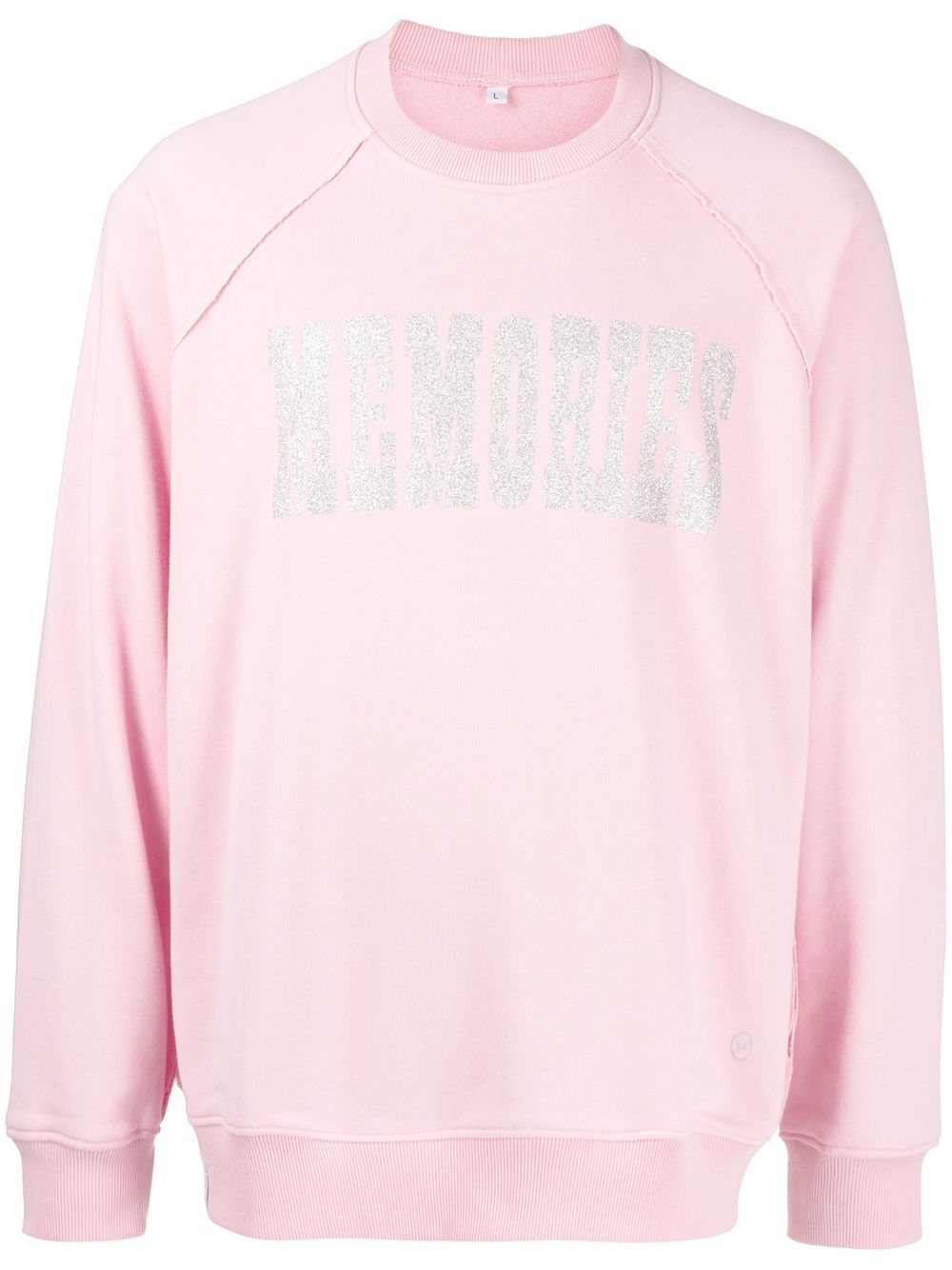 Stain Shade x Hiroshi Fujiwara slogan-print sweatshirt - Pink von Stain Shade