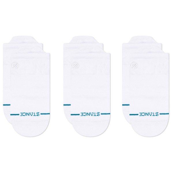 Stance - Icon Low Tab 3 Pack - Multifunktionssocken Gr L weiß von Stance