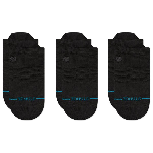 Stance - Icon Low Tab 3 Pack - Multifunktionssocken Gr M schwarz von Stance