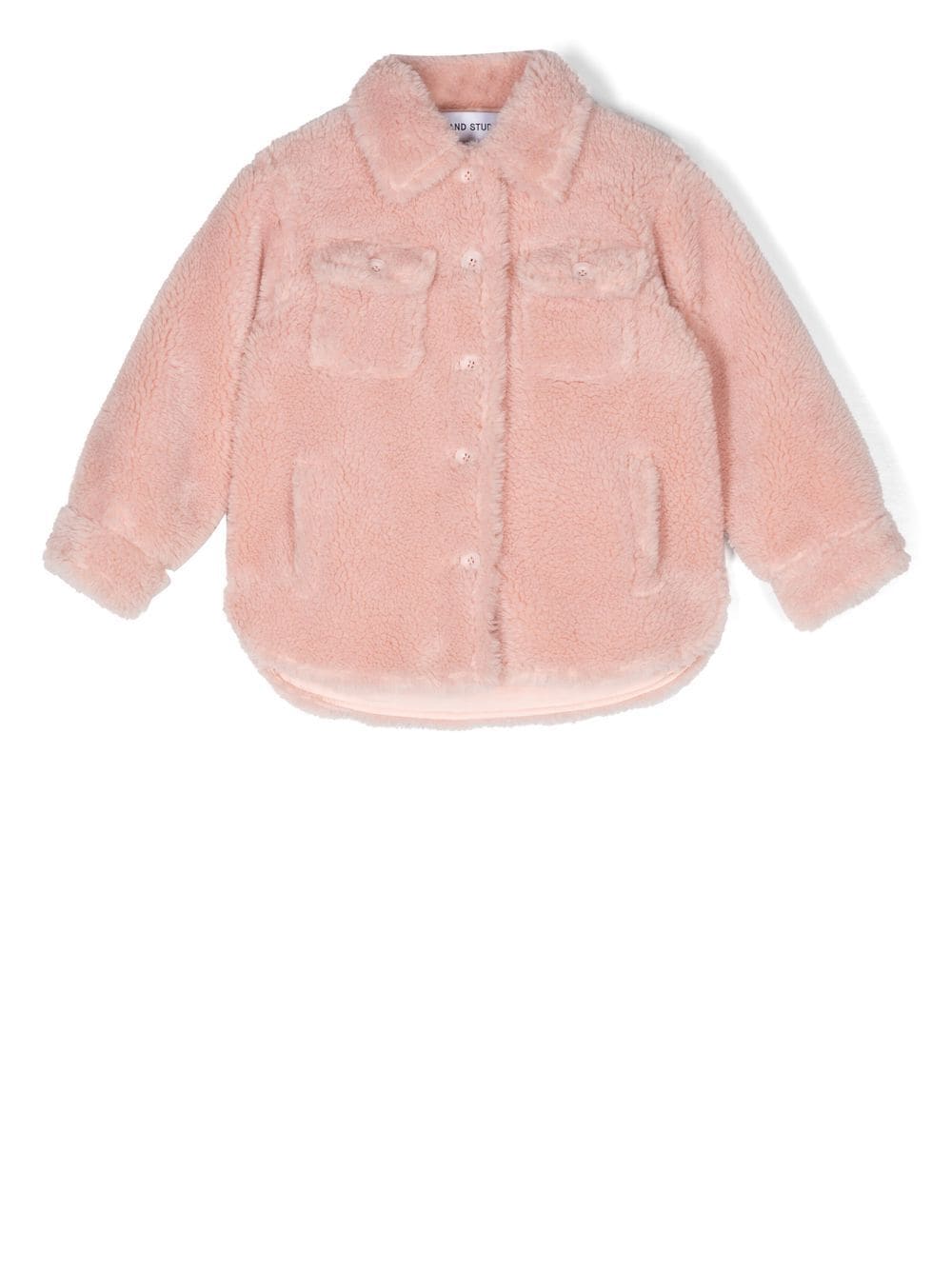 STAND STUDIO Kids textured shirt jacket - Pink von STAND STUDIO Kids