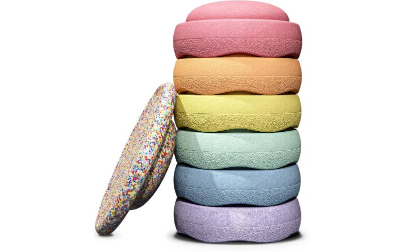 Stapelstein Lernspielzeug »Rainbow Set Pastel« von Stapelstein