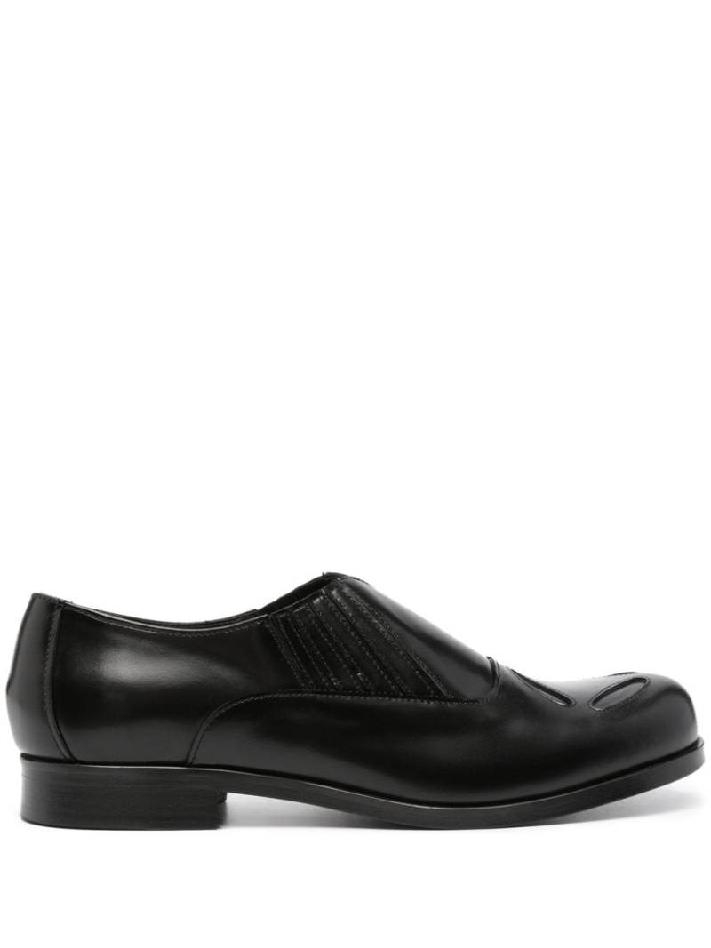 Stefan Cooke 4 Slashed leather loafers - Black von Stefan Cooke