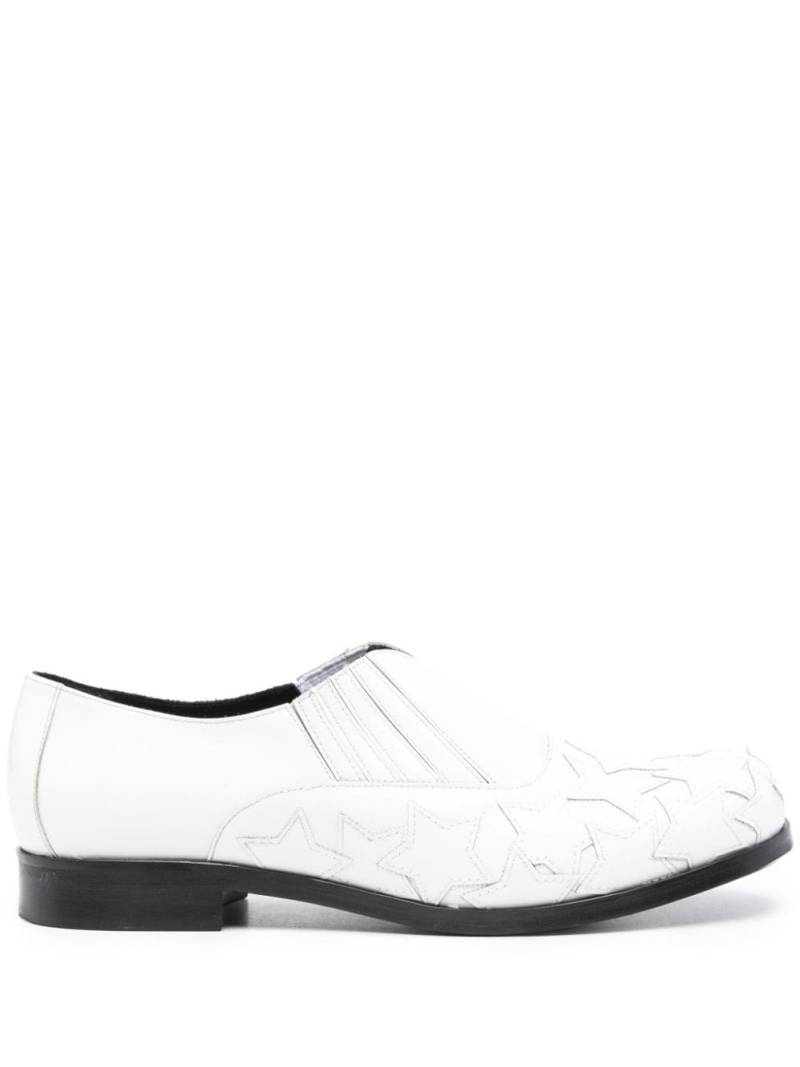 Stefan Cooke star-patch leather loafers - White von Stefan Cooke