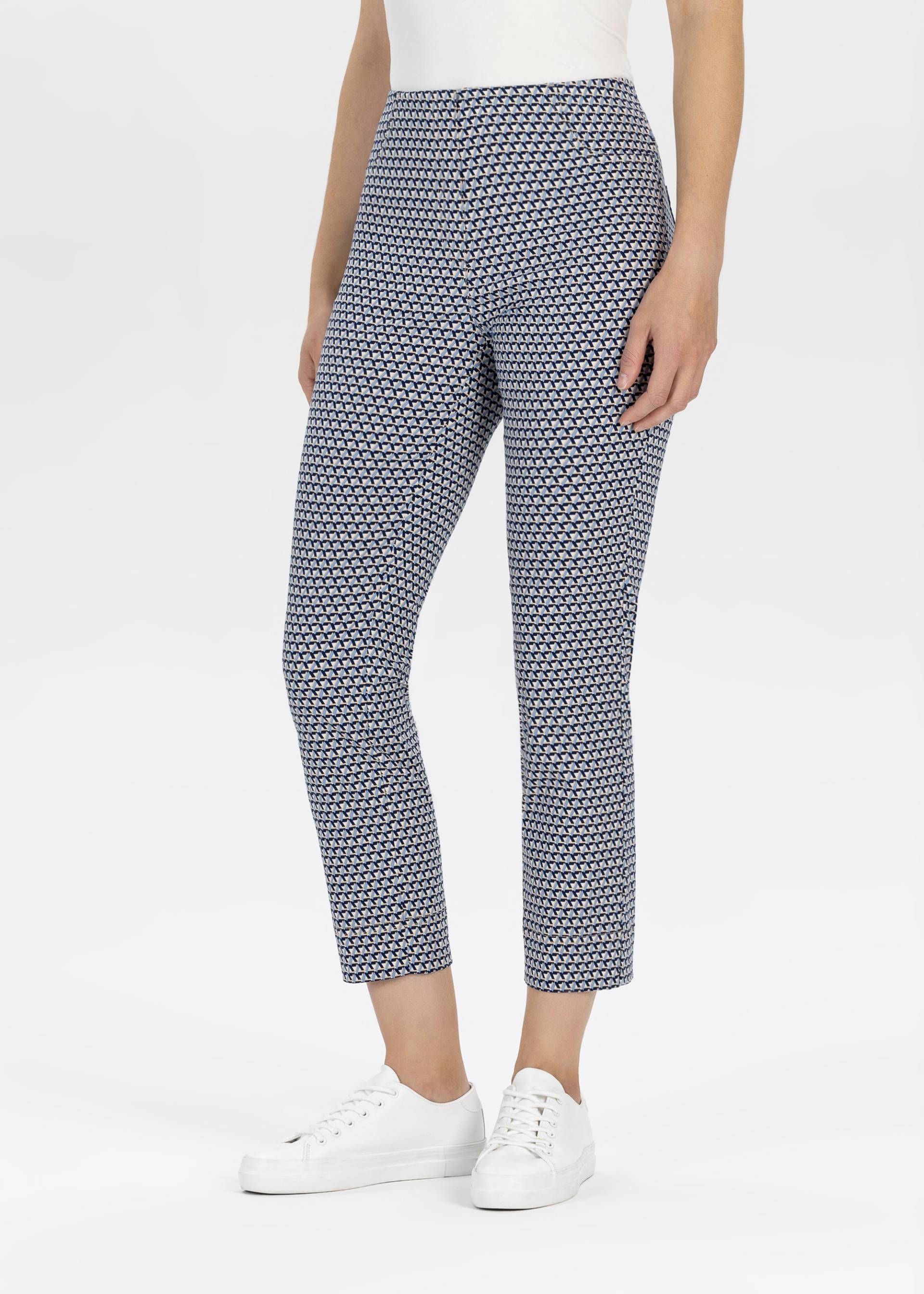 Stehmann 3/4-Hose, mit Minial-Muster von Stehmann