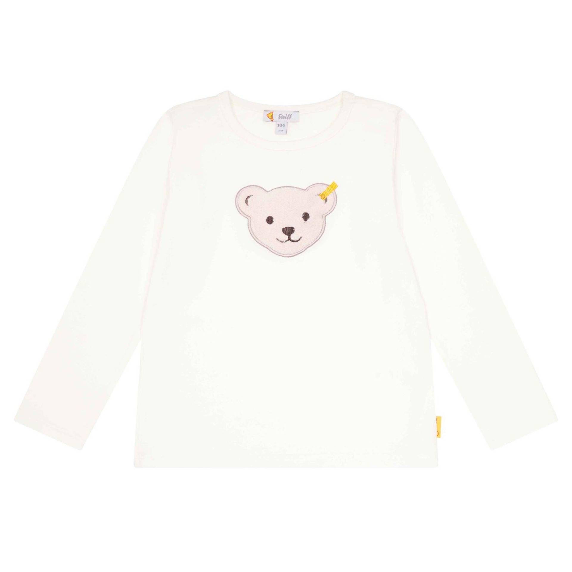 Longsleeve Bequem Sitzend Mädchen Weiss 128 von Steiff