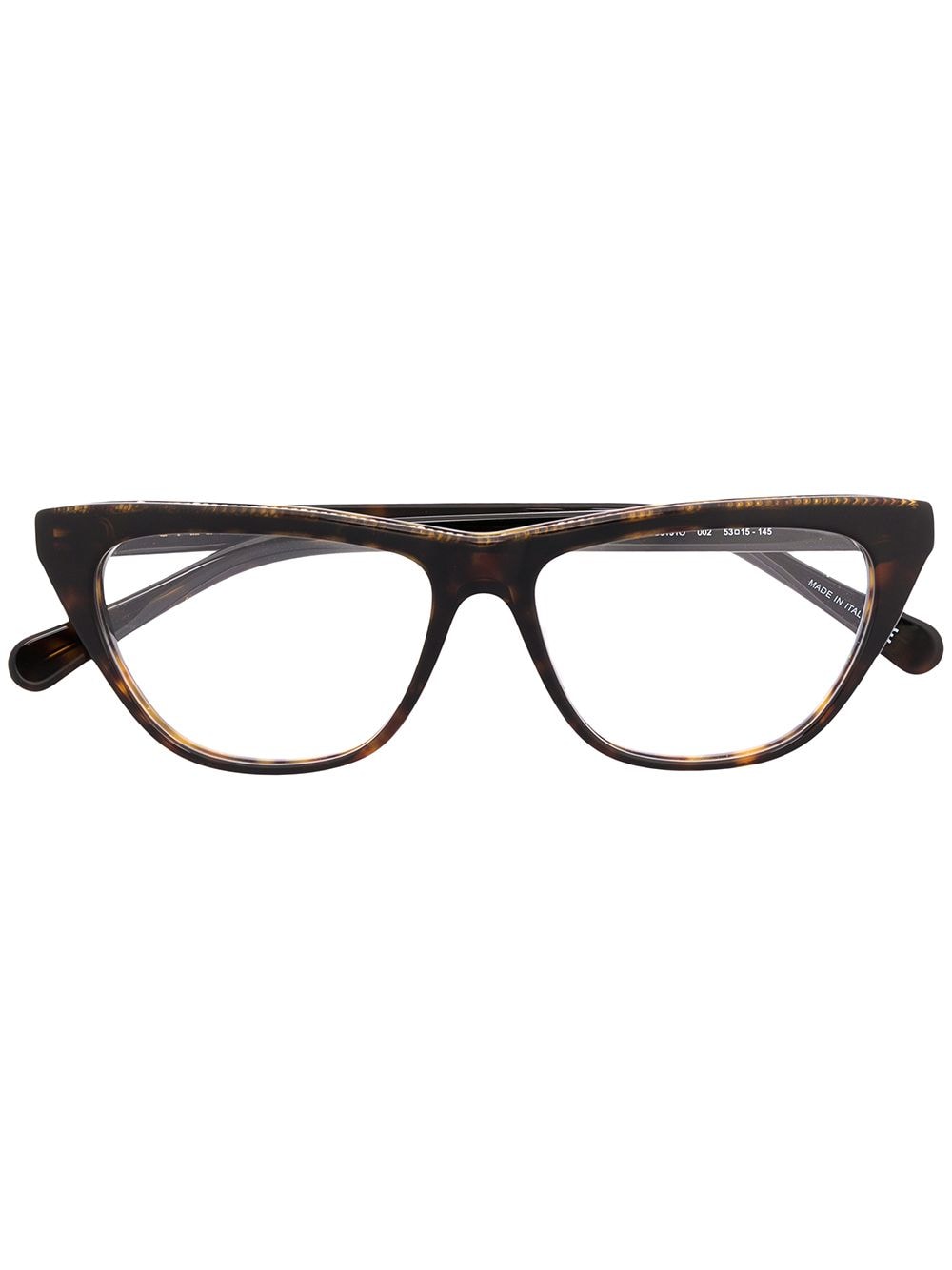 Stella McCartney Eyewear Falabella chain trim glasses - Brown von Stella McCartney Eyewear