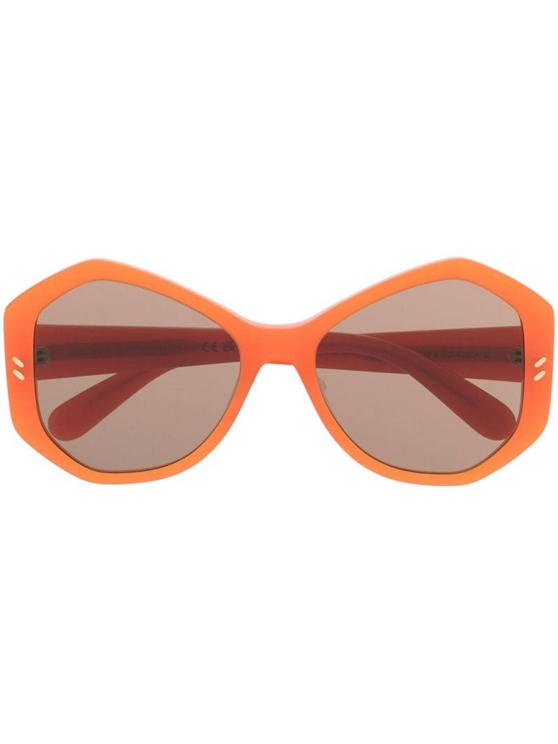 Stella McCartney Eyewear geometric-frame logo sunglasses - Orange von Stella McCartney Eyewear