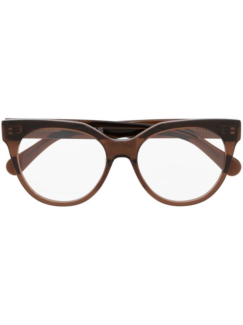 Stella McCartney Eyewear pantos-frame transparent-design sunglasses - Brown von Stella McCartney Eyewear