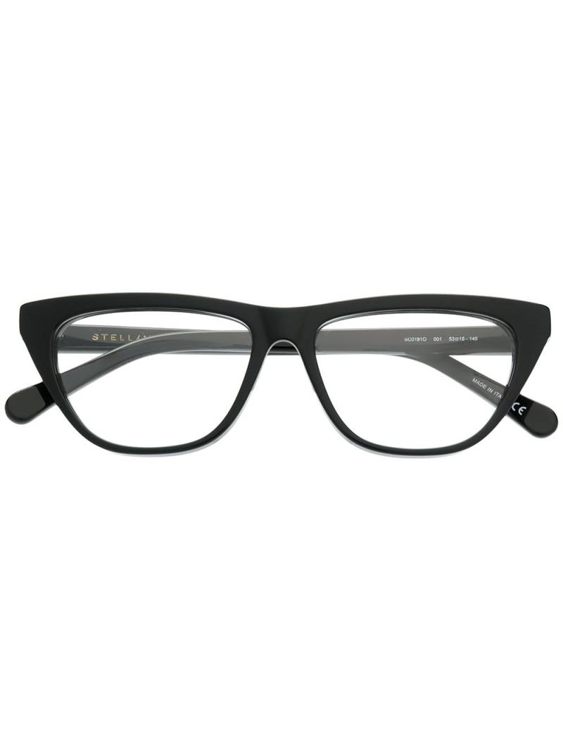 Stella McCartney Eyewear Falabella chain trim glasses - Black von Stella McCartney Eyewear