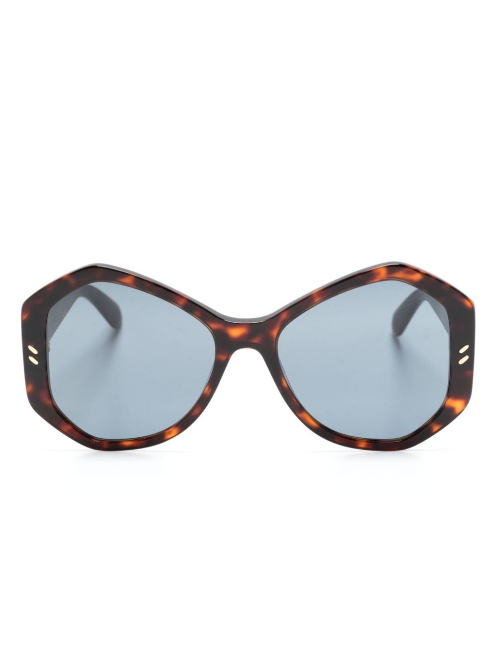 Stella McCartney Eyewear tortoiseshell-effect geometric-frame sunglasses - Brown von Stella McCartney Eyewear