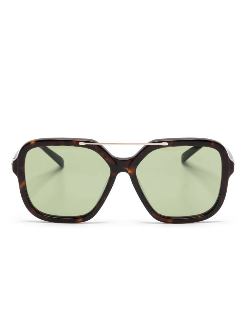 Stella McCartney Eyewear tortoiseshell-effect oversize-frame sunglasses - Brown von Stella McCartney Eyewear