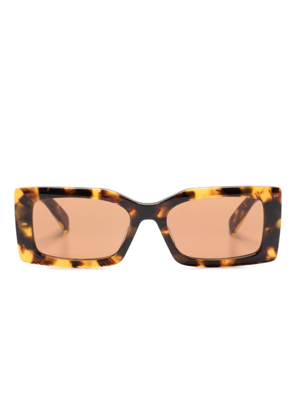 Stella McCartney Eyewear tortoiseshell-effect rectangle-frame sunglasses - Brown von Stella McCartney Eyewear