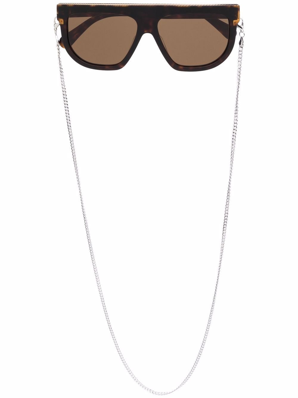Stella McCartney Eyewear tortoiseshell square-frame sunglasses - Brown von Stella McCartney Eyewear