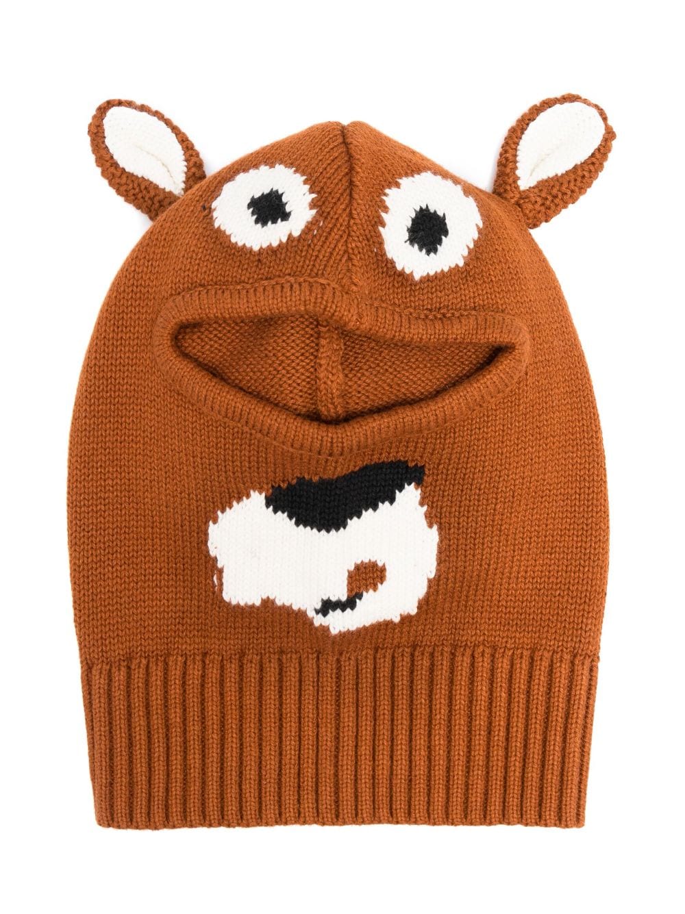 Stella McCartney Kids Bear knitted balaclava - Orange von Stella McCartney Kids