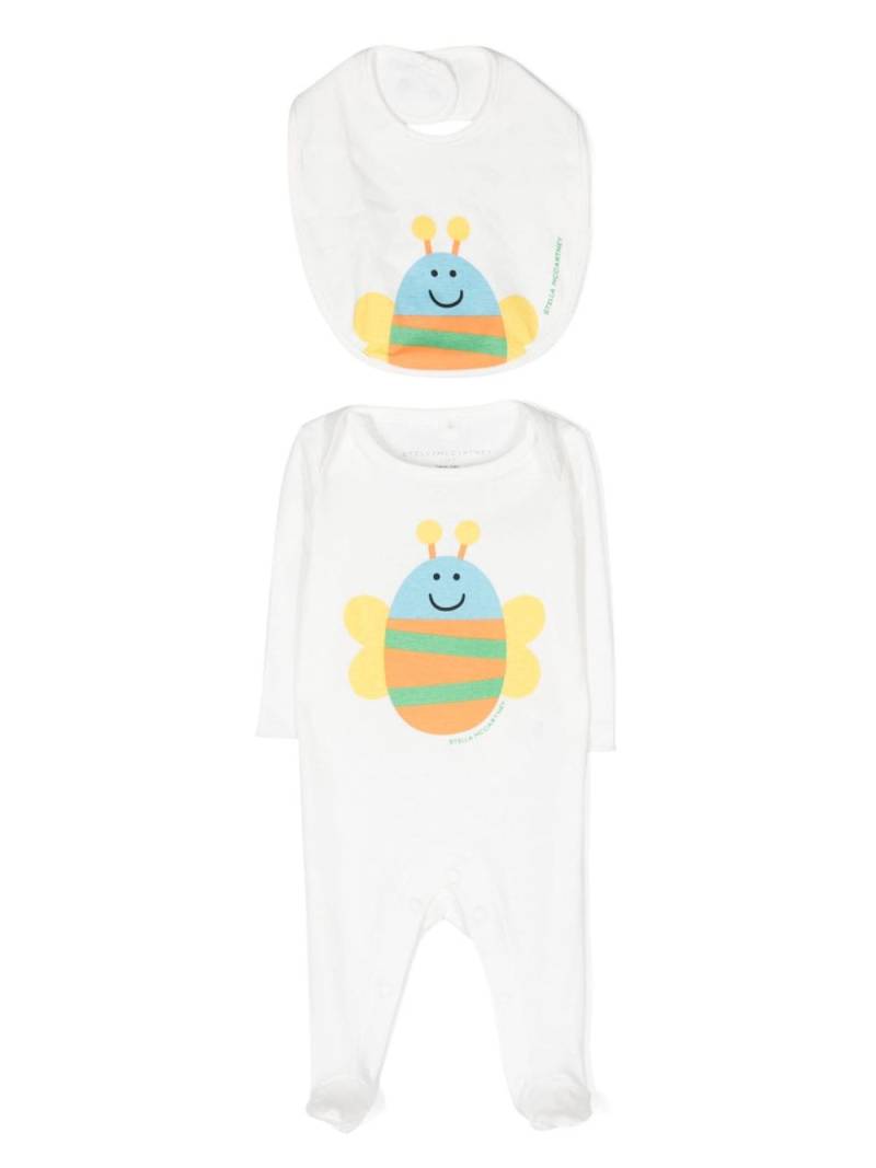 Stella McCartney Kids Bumblebee cotton pajamas - White von Stella McCartney Kids