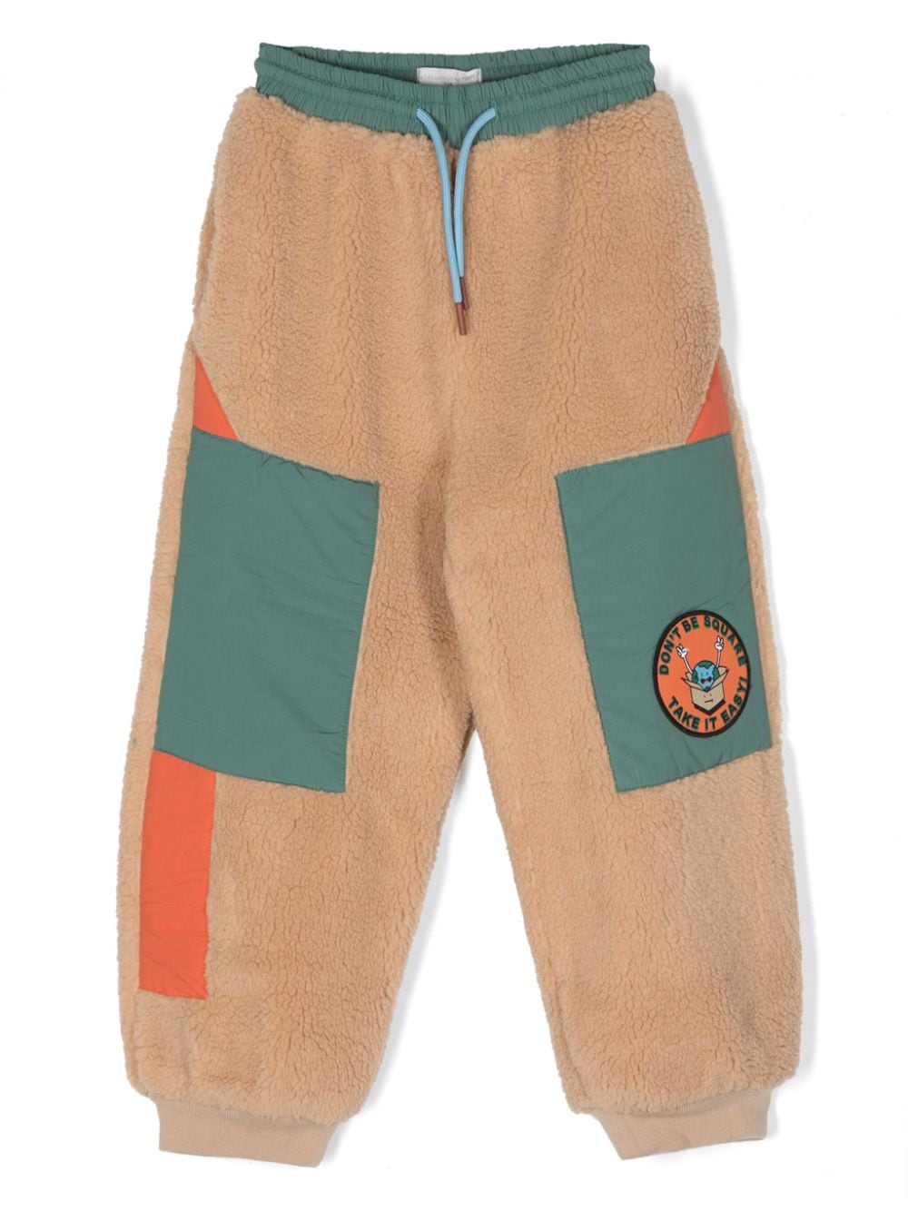 Stella McCartney Kids Camp badge tracksuit bottoms - Neutrals von Stella McCartney Kids