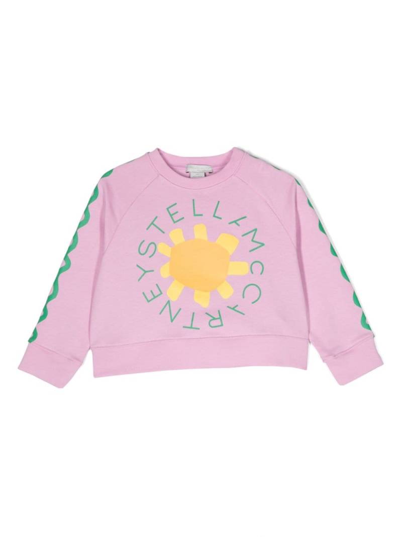 Stella McCartney Kids Medallion Logo Sunflower sweatshirt - Pink von Stella McCartney Kids
