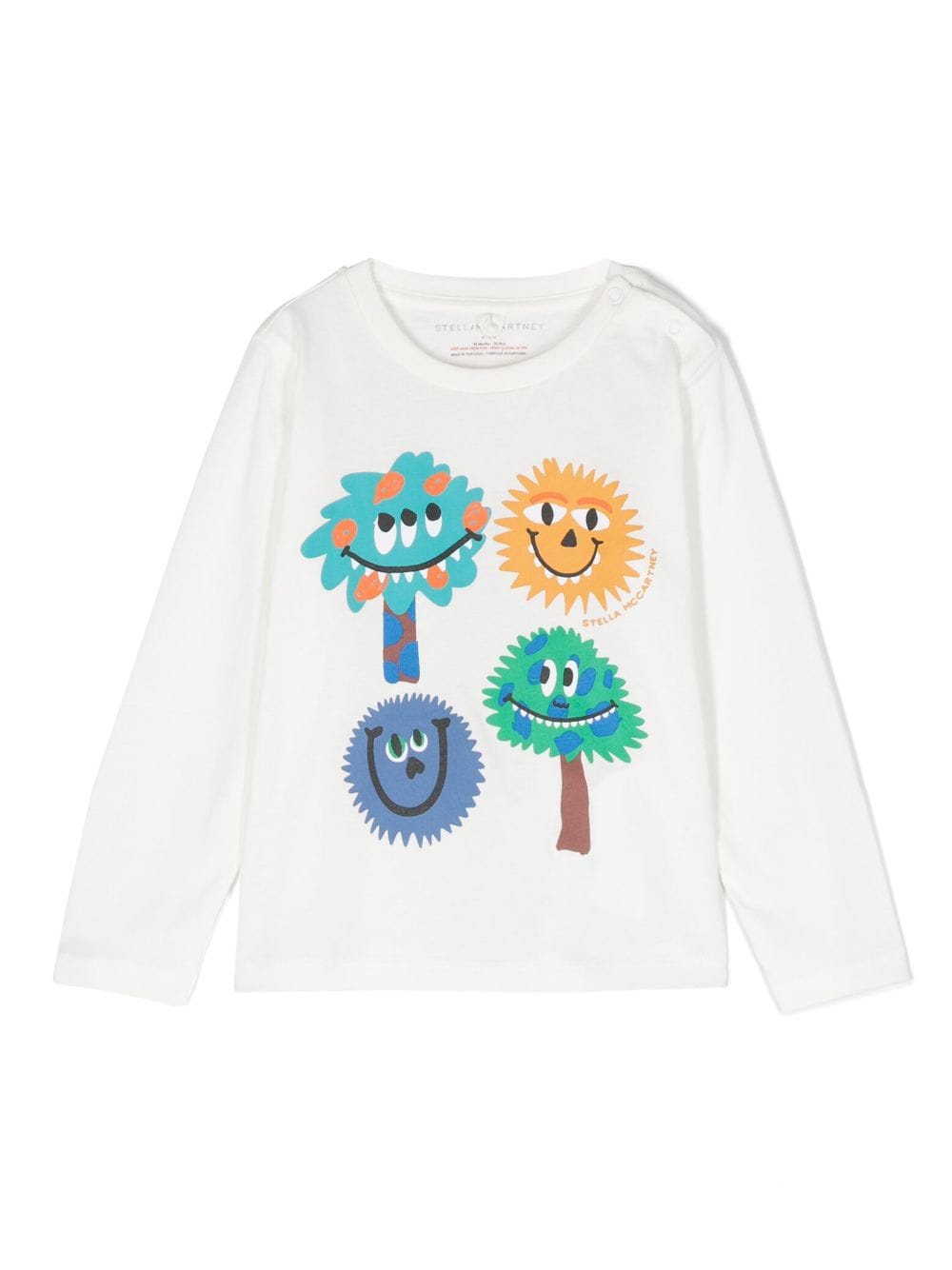 Stella McCartney Kids Monster Face-print cotton T-shirt - White von Stella McCartney Kids