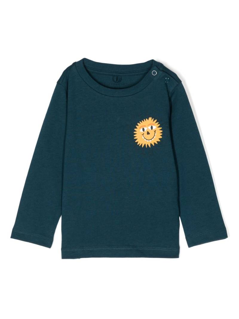 Stella McCartney Kids Monster Sunshine cotton sweatshirt - Blue von Stella McCartney Kids