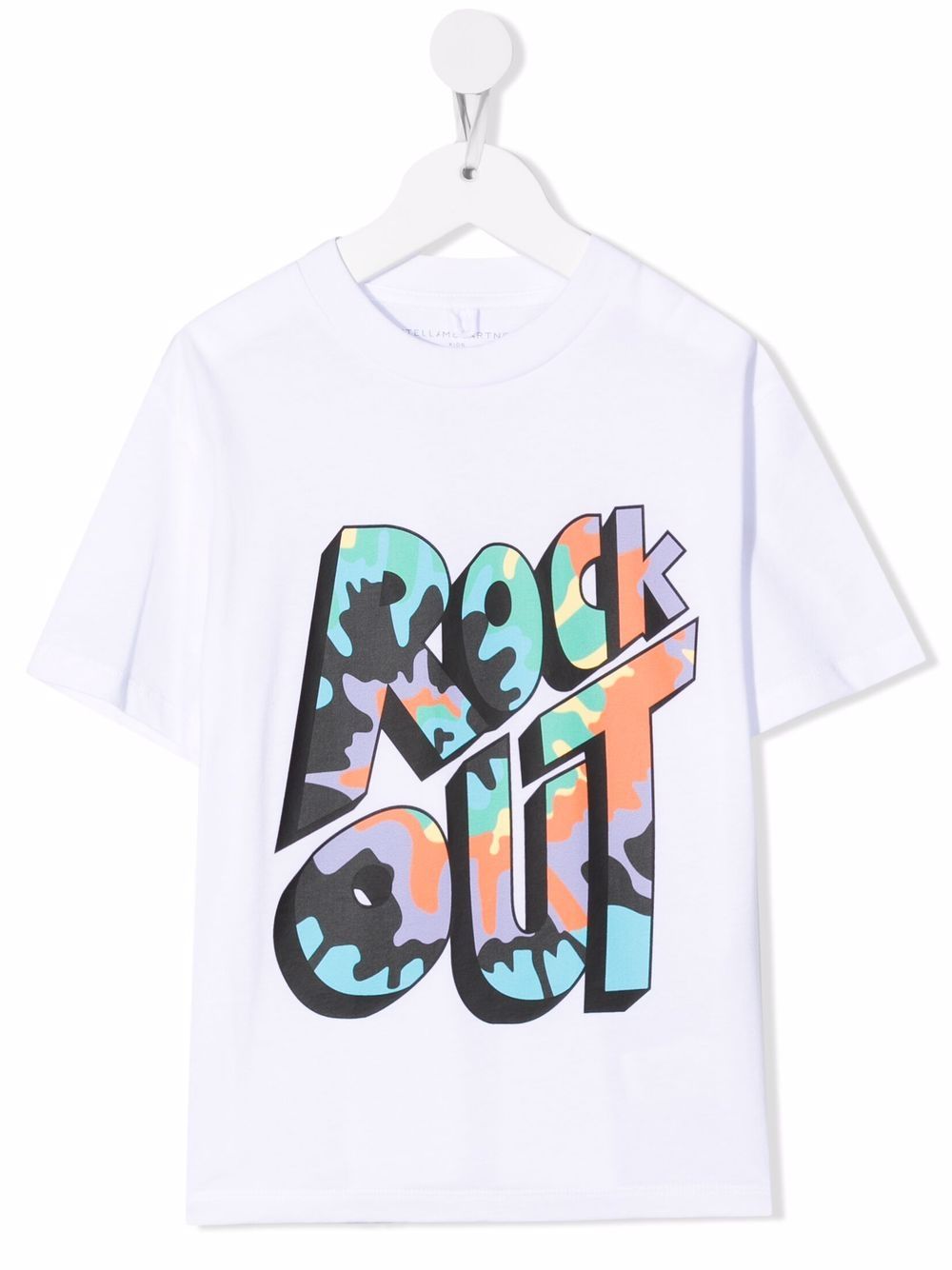 Stella McCartney Kids Rock Out slogan-print T-shirt - White von Stella McCartney Kids