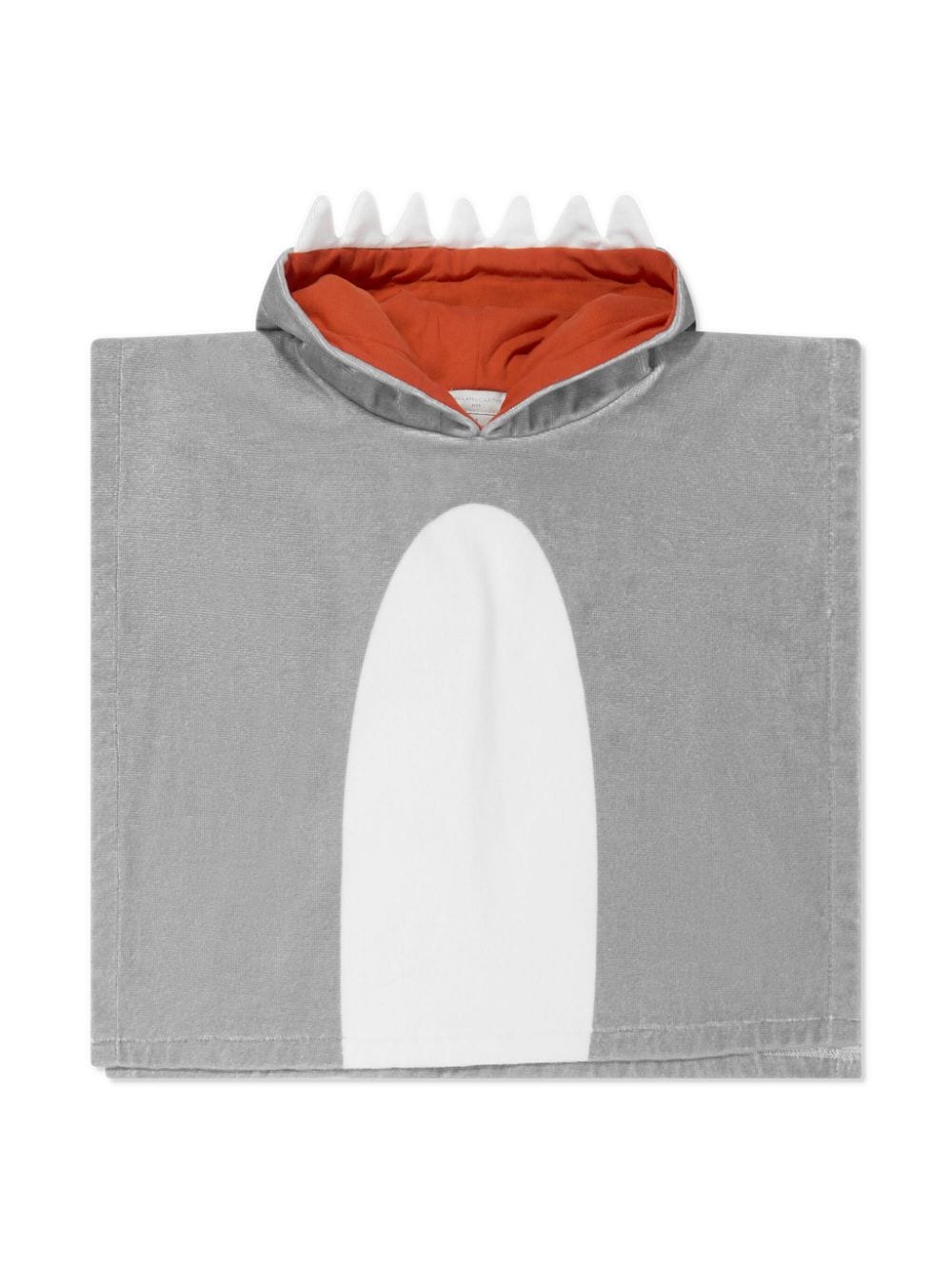 Stella McCartney Kids Shark organic-cotton towel - Grey von Stella McCartney Kids