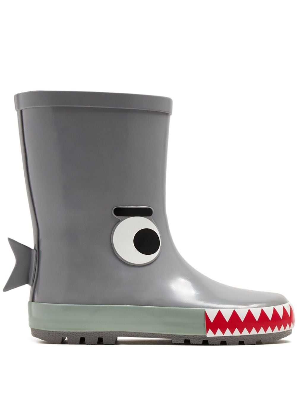 Stella McCartney Kids Shark rain boots - Grey von Stella McCartney Kids