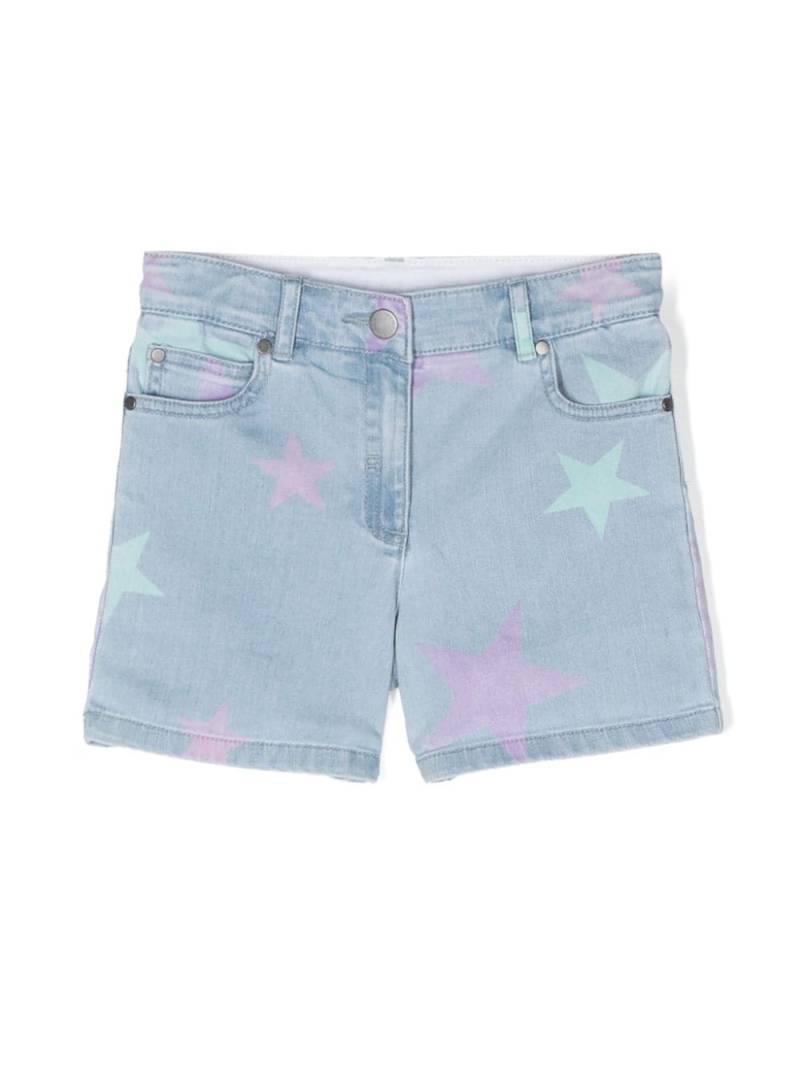 Stella McCartney Kids Stella Star denim shorts - Blue von Stella McCartney Kids