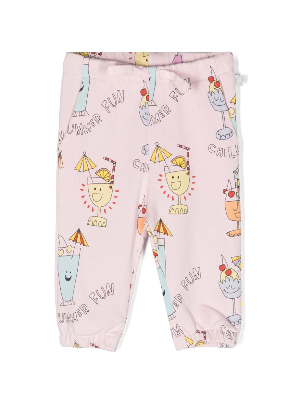 Stella McCartney Kids Summer Cocktail cotton track pants - Pink von Stella McCartney Kids