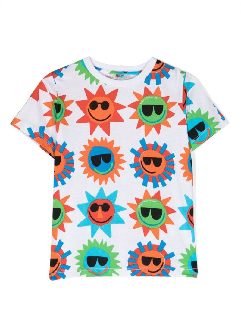 Stella McCartney Kids Sunshine cotton T-shirt - White von Stella McCartney Kids