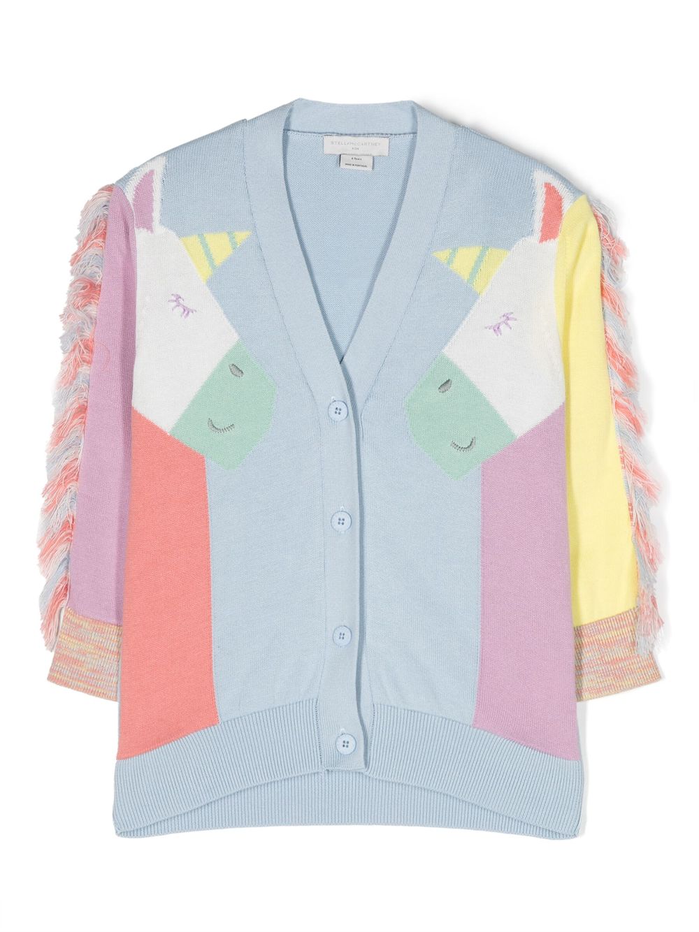 Stella McCartney Kids Twin Unicorn cotton cardigan - Blue von Stella McCartney Kids