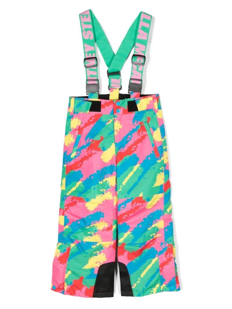 Stella McCartney Kids abstract-pattern wide-leg trousers - Pink von Stella McCartney Kids