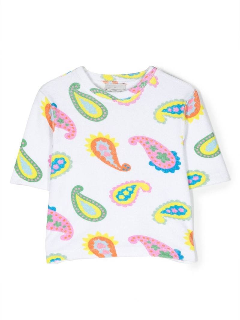 Stella McCartney Kids abstract-print cotton T-shirt - White von Stella McCartney Kids