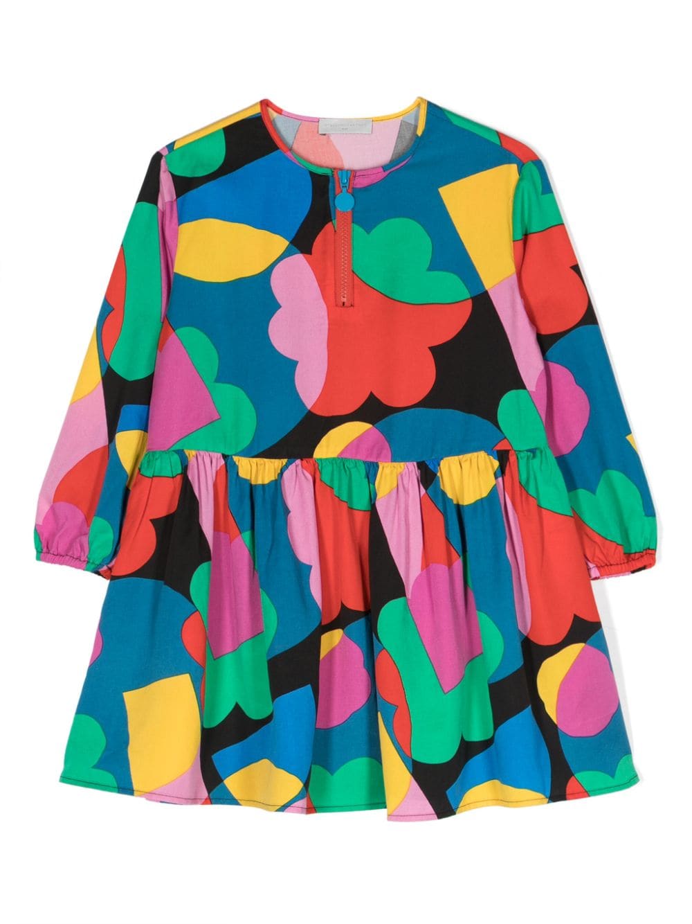 Stella McCartney Kids abstract-print flared dress - Blue von Stella McCartney Kids