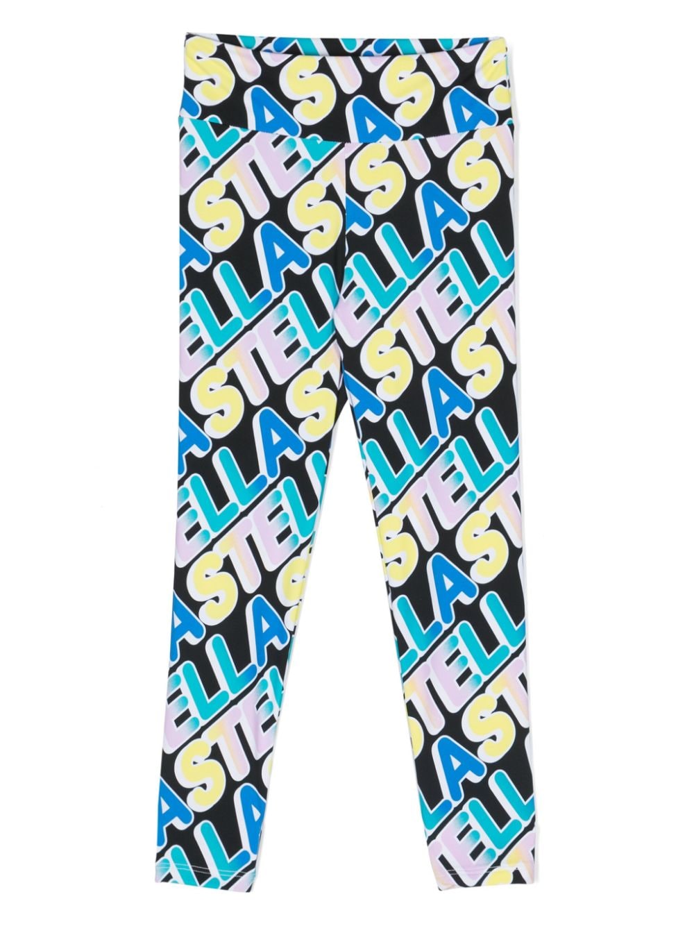 Stella McCartney Kids all-over logo-print leggings - Black von Stella McCartney Kids