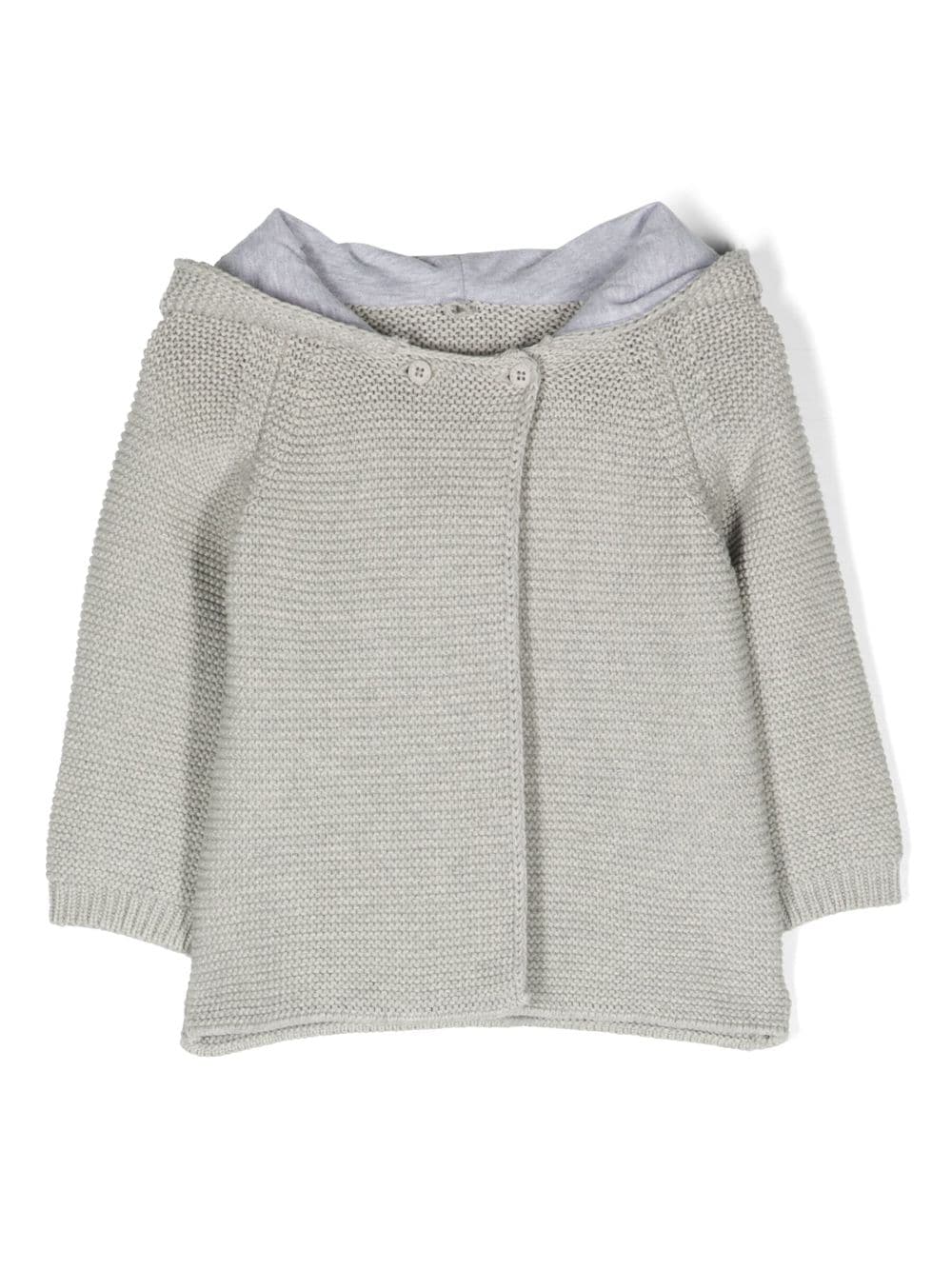 Stella McCartney Kids animal-ears cable-knit jacket - Grey von Stella McCartney Kids