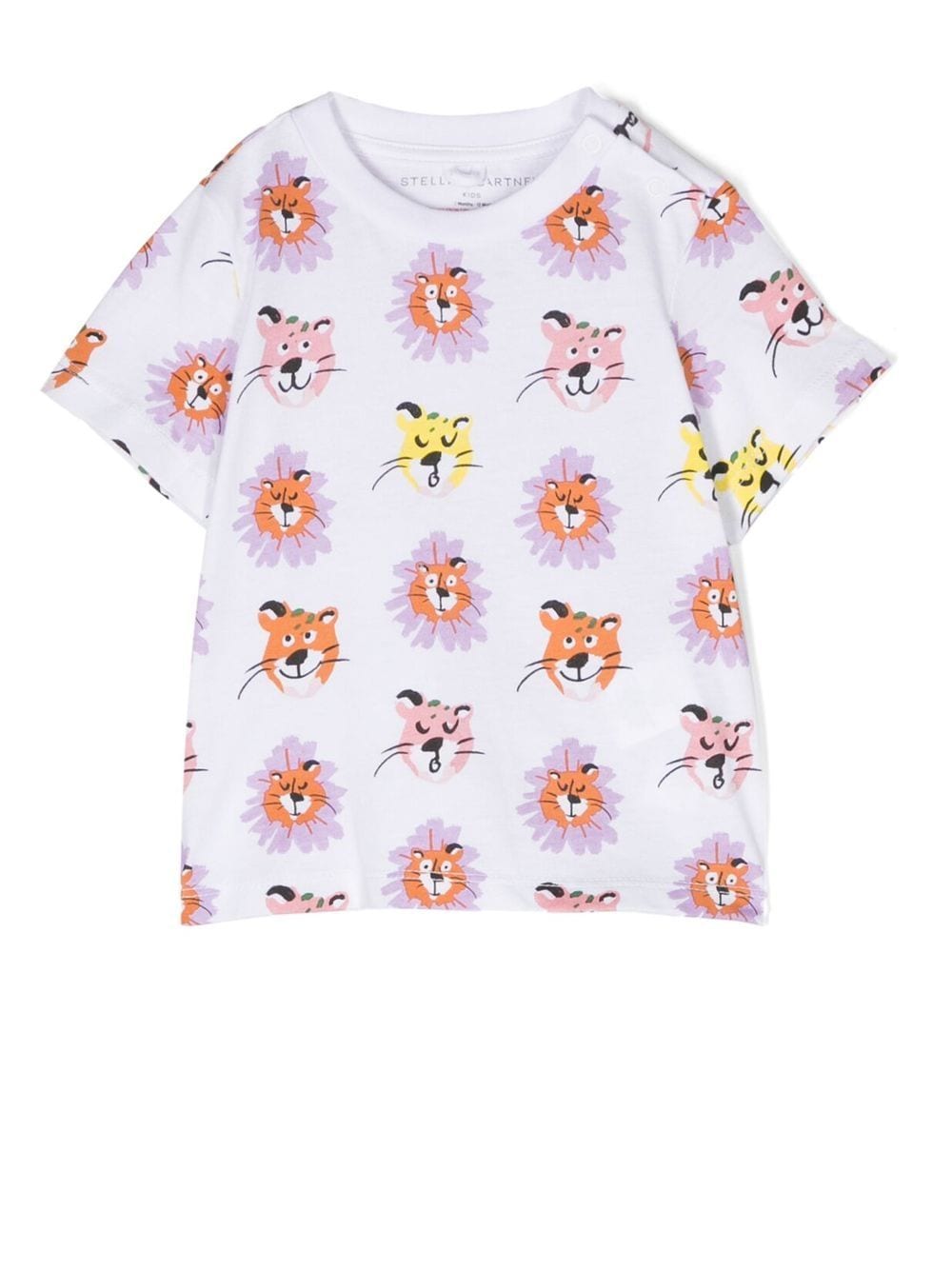 Stella McCartney Kids animal-print cotton T-shirt - White von Stella McCartney Kids